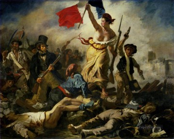 人々を導く自由の女神 1830 年 7 月 28 日 ロマンチックなウジェーヌ・ドラクロワ Oil Paintings